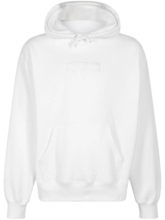 White custom made hoodie